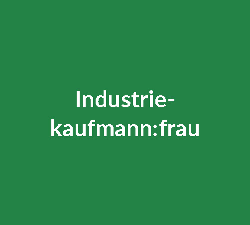 Stellenbezeichnung für Industriekaufmann:frau bei GIWA, Text auf grünem Hintergrund